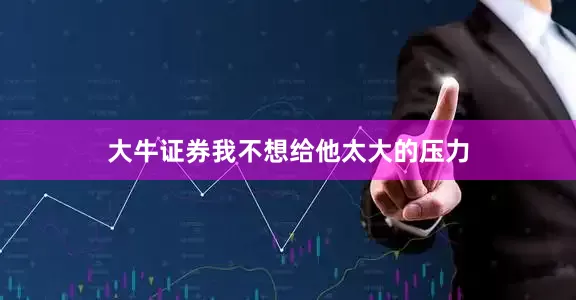 大牛证券我不想给他太大的压力