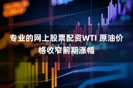 专业的网上股票配资WTI 原油价格收窄前期涨幅