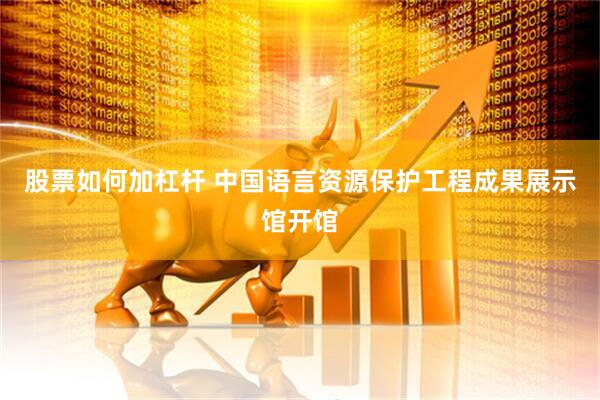 股票如何加杠杆 中国语言资源保护工程成果展示馆开馆